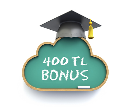 Eğitim harcamanıza 400 TL bonus!